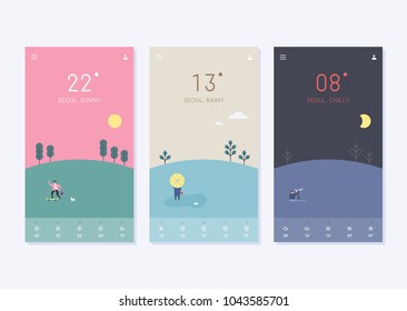mobile Wallpapers templates vector illustration flat design mobile Wallpapers templates vector illustration flat design