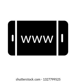 mobile web glyph icon 