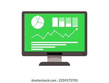 Mobile and web product analysis. Business Growth Profit Chart