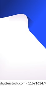 Mobile webpage. Graphic design.Abstract background with curved shapes. Geometrci pattern. Web design. Vertical banner. To be used for buisness card. 