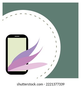  mobile with white background dark shade