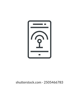 Icono de Wifi móvil, Ilustración vectorial