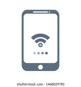 Mobile wifi icon for your mobile application or website.