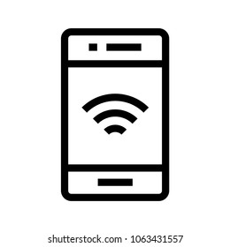 Mobile wifi  Vector icon