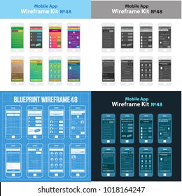 Mobile Wireframe App Ui KIt 48.