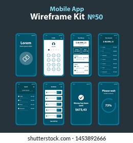 Mobile Wireframe App Ui KIt 50.