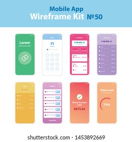 Mobile Wireframe App Ui KIt 50.