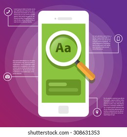 Mobile Wireframe App UI Kit Screen. Search screen, which can be used in your design.