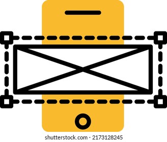 Mobile wires, illustration, vector on a white background.
