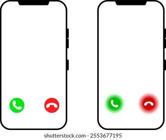 mobile withbIncoming, outgoing, and missed icon set. Call phone icon. Set of signs for support. phone call receive icon sign
