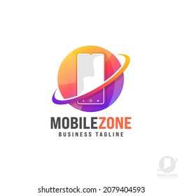 Mobile Zone or Mobile Center Logo Template