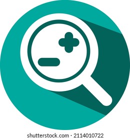 Mobile zoom option, illustration, vector on a white background.