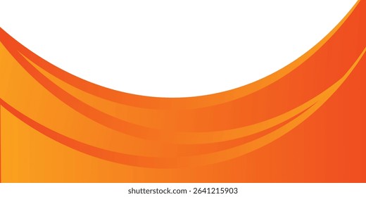 MobileModern orange banner background. Graphic design banner pattern background template with dynamic wave shapes. EPS 10