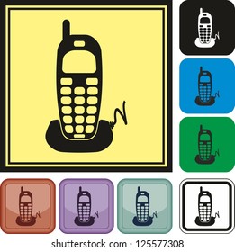 Mobilephone, telephone, vector, icon