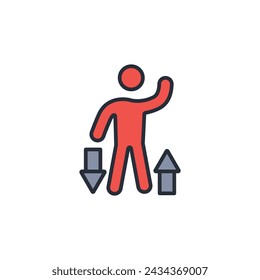 mobility aids icon. vector.Editable stroke.linear style sign for use web design,logo.Symbol illustration.