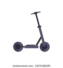 Mobility electric scooter icon flat vector. Kick transport. Rental trotinette isolated