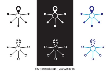 Mobility icon. Vector illustration. isolated on white and black background. EPS 10