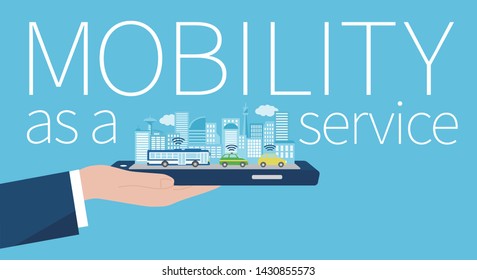 mobility as a service image,illustration