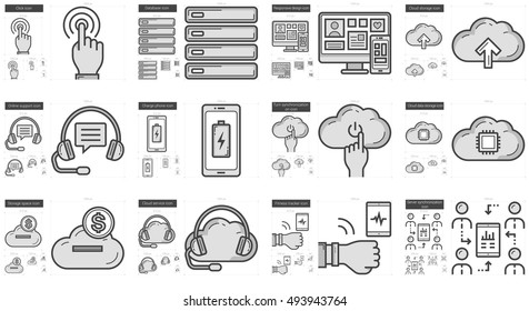 Mobility vector line icon set isolated on white background. Mobility line icon set for infographic, website or app. Scalable icon designed on a grid system.
