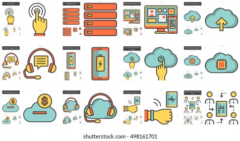 Mobility vector line icon set isolated on white background. Mobility line icon set for infographic, website or app. Scalable icon designed on a grid system.
