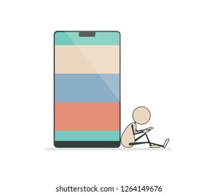 Mobility vector sketch icon isolated on background. Mobility sketch icon for infographic, website or app.