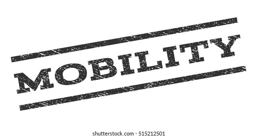 Mobility Watermark Stamp Text Caption Between Stock Vector (Royalty ...