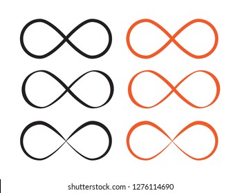 Mobius Loop Infinity Vector. Loop Icon Or Infinity Symbol