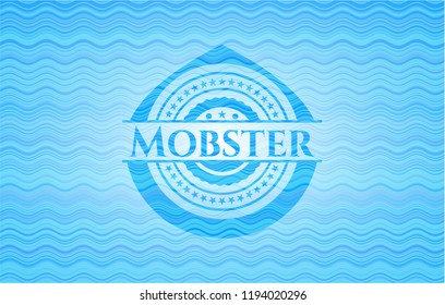 Mobster water wave badge.