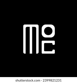 MOC letter logo vector design, MOC simple and modern logo. MOC luxurious alphabet design  