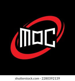 moc LOGO , moc LETTER LOGO, moc LETTER LOGO, ABSTRACT LOGO, MINIMAL , BRAND,  NEW