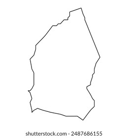 Moca map, administrative division of Puerto Rico. Vector illustration.