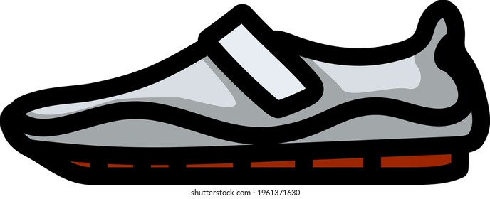 Moccasin Icon. Editable Bold Outline With Color Fill Design. Vector Illustration.