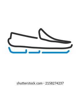 Moccasin Icon Editable Bold Outline Color Stock Vector (Royalty Free ...