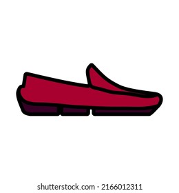 Icono ocasional. Contorno de negrita editable con diseño de relleno de color. Ilustración vectorial.