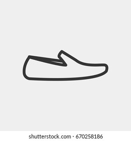 Moccasin  icon illustration isolated vector sign symbol