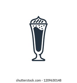 Mocha coffee isolated icon on white background, 400 coffee set, logo and sign