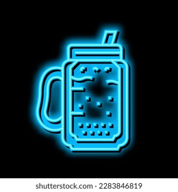 mocha coffee neon light sign vector. mocha coffee illustration