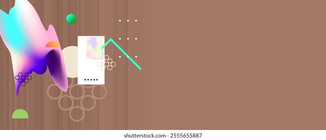 Mocha delicious Mousse background New chocolate texture design background template with geometric elements