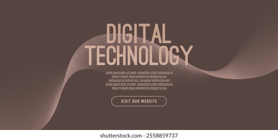 Mocha Mousse abstract background, digital technology speed connect, cyber nano information,  communication, innovation future tech data, internet network connection, Ai big data, line dot illustration