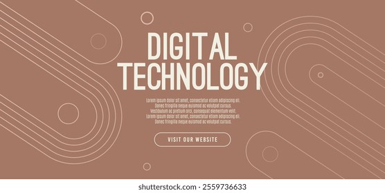 Mocha Mousse abstract background, digital technology speed connect, cyber nano information,  communication, innovation future tech data, internet network connection, Ai big data, line dot illustration
