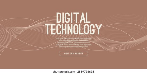 Mocha Mousse abstract background, digital technology speed connect, cyber nano information,  communication, innovation future tech data, internet network connection, Ai big data, line dot illustration