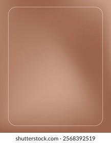 Mocha mousse background. Frame Nude soft brown gradient