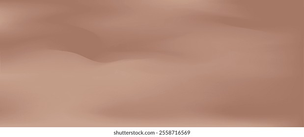 Mocha mousse color gradient background, cream and coffee texture, pastel gradation pattern, blur elegant backdrop. Trendy colour 2025 year. Abstract soft empty bg. Vector illustration
