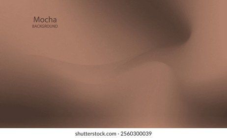 Mocha mousse colour tone. Gradient background, Grainy texture. pastel gradation pattern, blur elegant backdrop. Trendy colors 2025 year. Abstract soft vector illustration