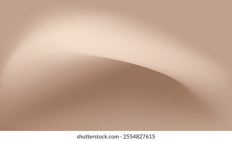 Mocha Mousse. Elegance soft brown gradient background on trendy color 2025. Horizontal banner for presentation, branding, social media and websites, cover, branding. Vector digital luxury illustration