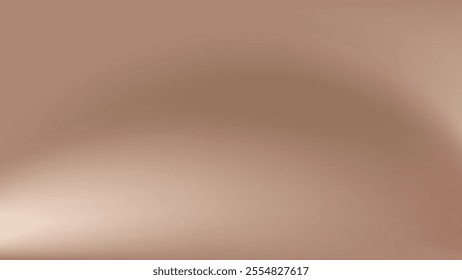 Mocha Mousse. Elegance soft brown gradient background on trendy color 2025. Horizontal banner for presentation, branding, social media and websites, cover, branding. Vector digital luxury illustration