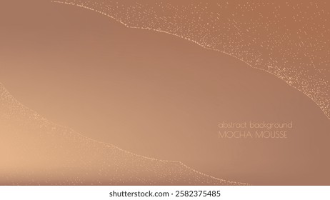 Mocha mousse gradient background, color cream bg, coffee texture, pastel gradation pattern, blur elegant backdrop. Trendy. Abstract soft vector illustration