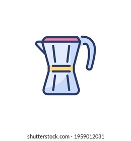  Mocha Pot icon in vector. Logotype
