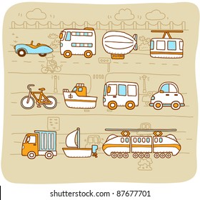 Mocha Series | 
cars,transportation,  automobile,  icon set