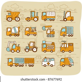 Mocha Series | 
cars,transportation,  automobile, work machine icon set